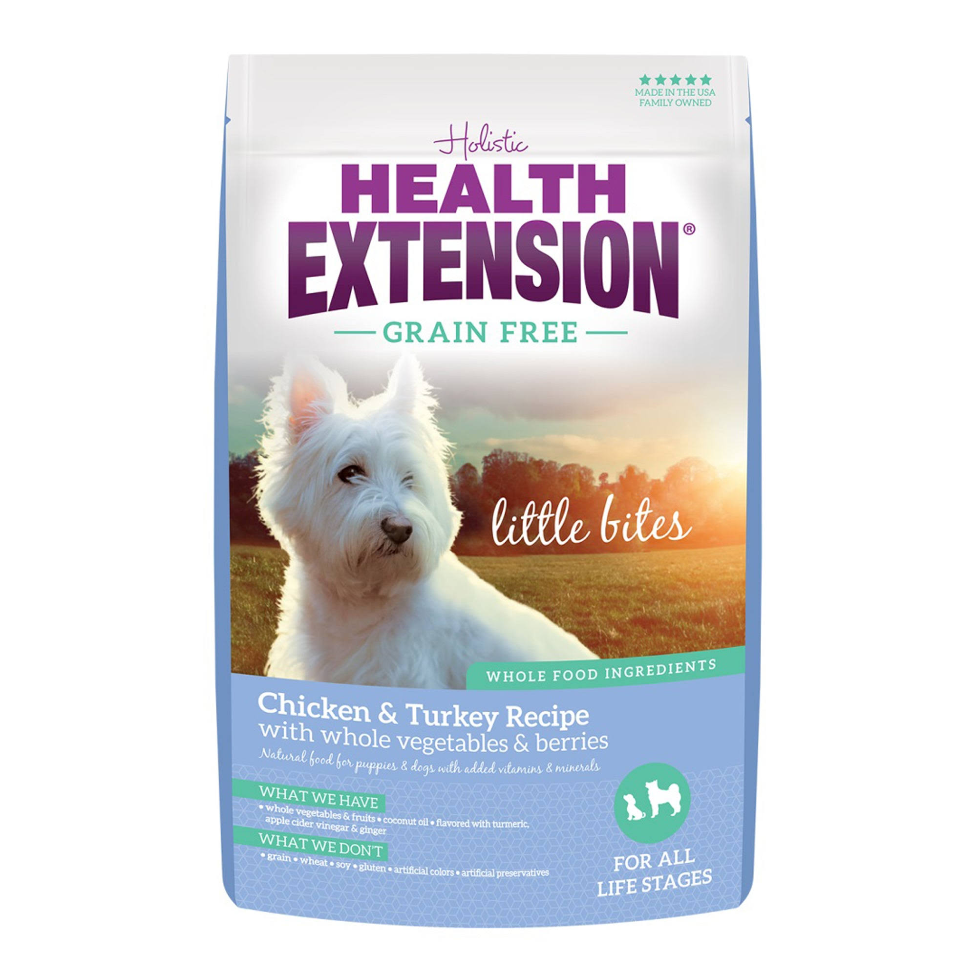 Health Extension Grain Free ~ Little Bites ~ Chicken & Turkey 3.5lb