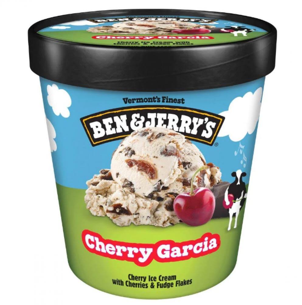 Ben and Jerry's Cherry Garcia Ice Cream - 16oz