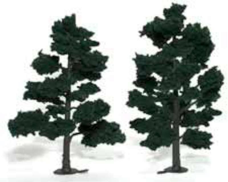 TR1517 Ready Made Realistic Trees 175mm Dark Green (2 Pieces) (Model Train)