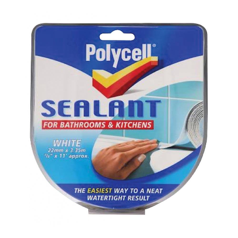 Polycell Bathroom and Kitchen Sealant Strip - White, 22mm