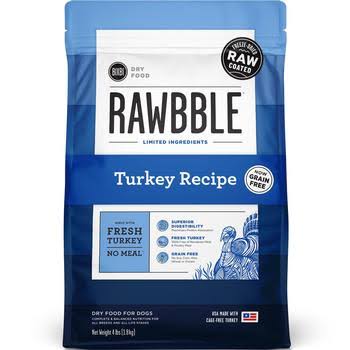 BIXBI RAWBBLE Dry Dog Food - Turkey Recipe - 4 lb. Bag