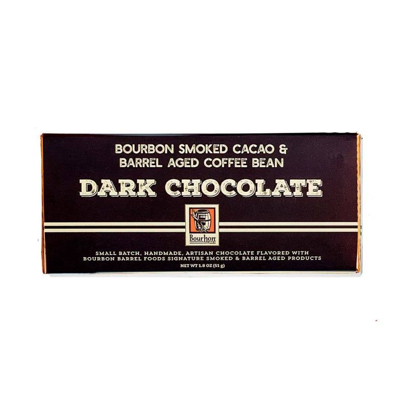 Dark Chocolate Candy Bar with Bourbon Smoked Cacao Nibs