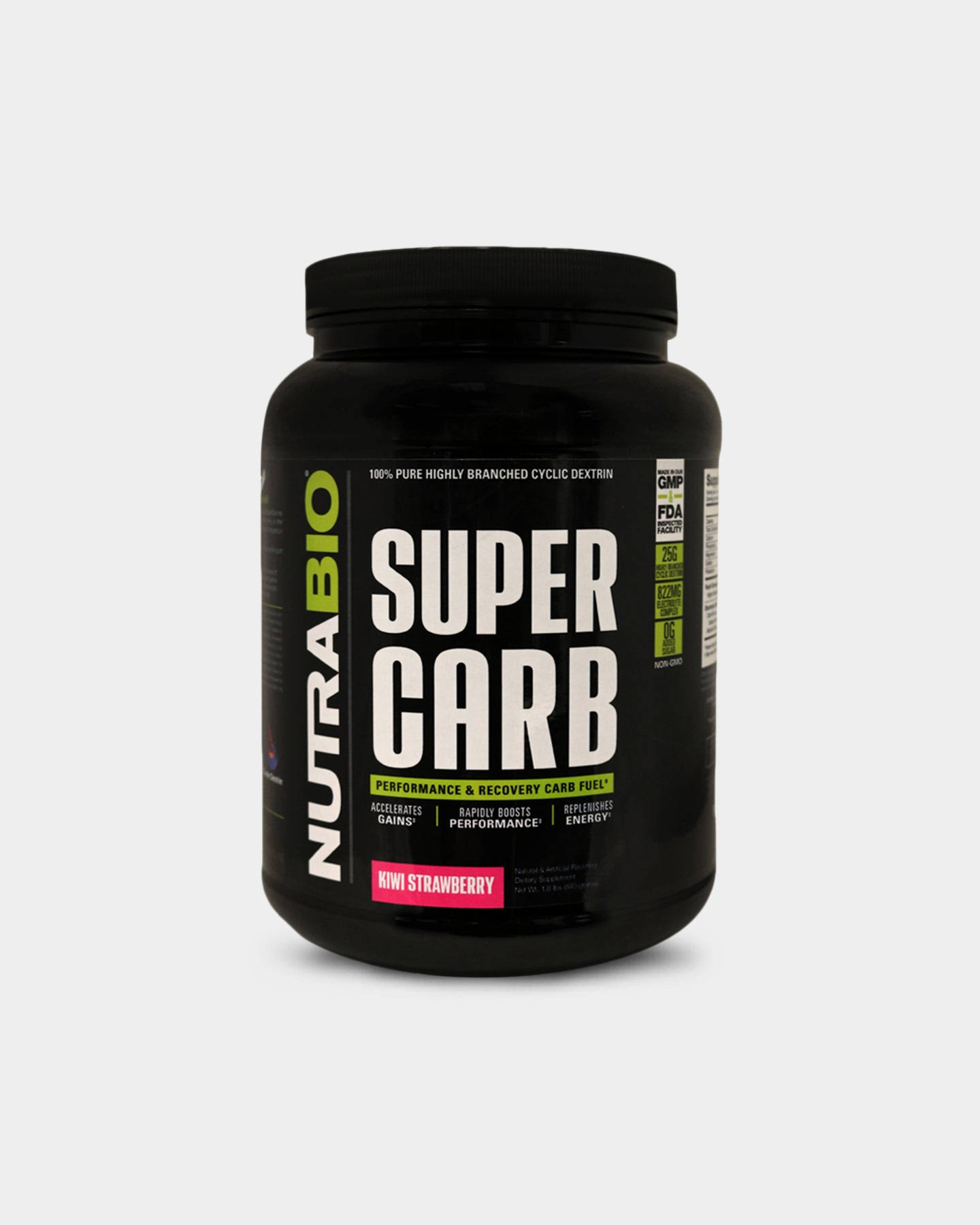 NutraBio Super Carb | during Workout | 30 Servings - Kiwi Strawberry