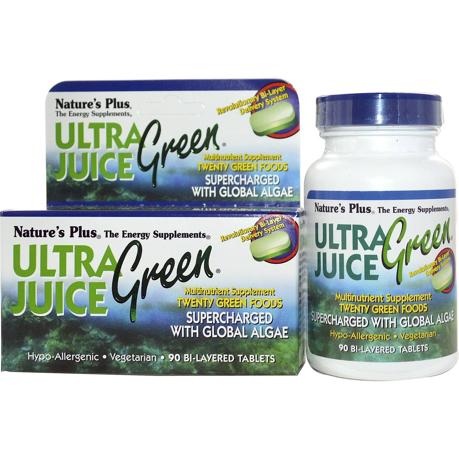 Natures Plus Ultra Juice Green Supplement - 90 Tablets
