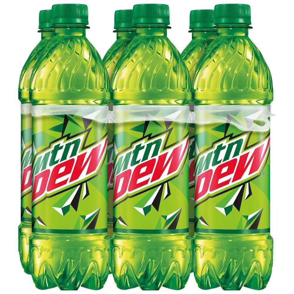 Mountain Dew Soda - 16.9oz, 6pk