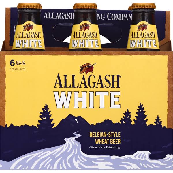Allagash Beer, White - 6 pack, 12 fl oz bottles