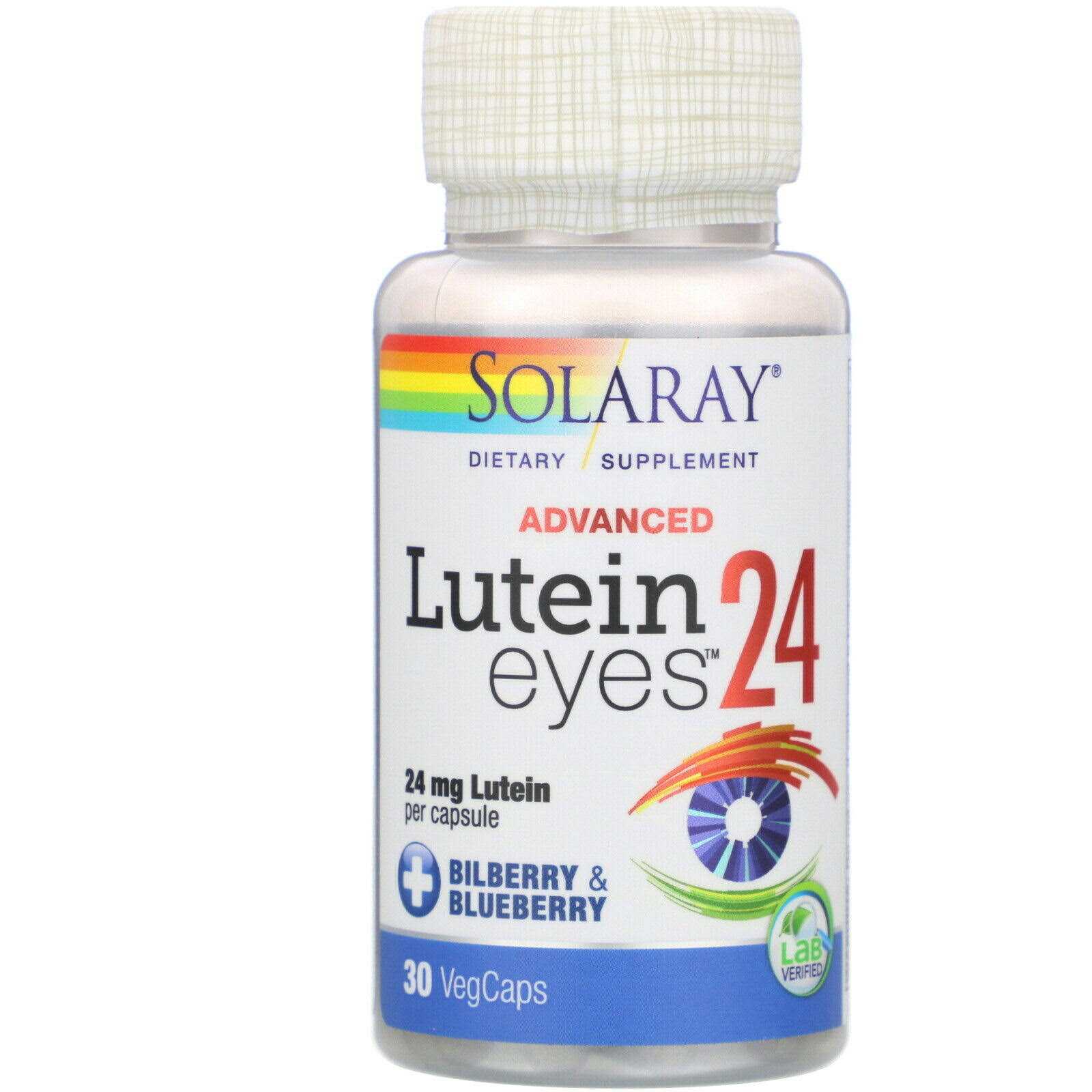 Solaray Lutein Eyes Advanced Supplement - 24mg, 30ct