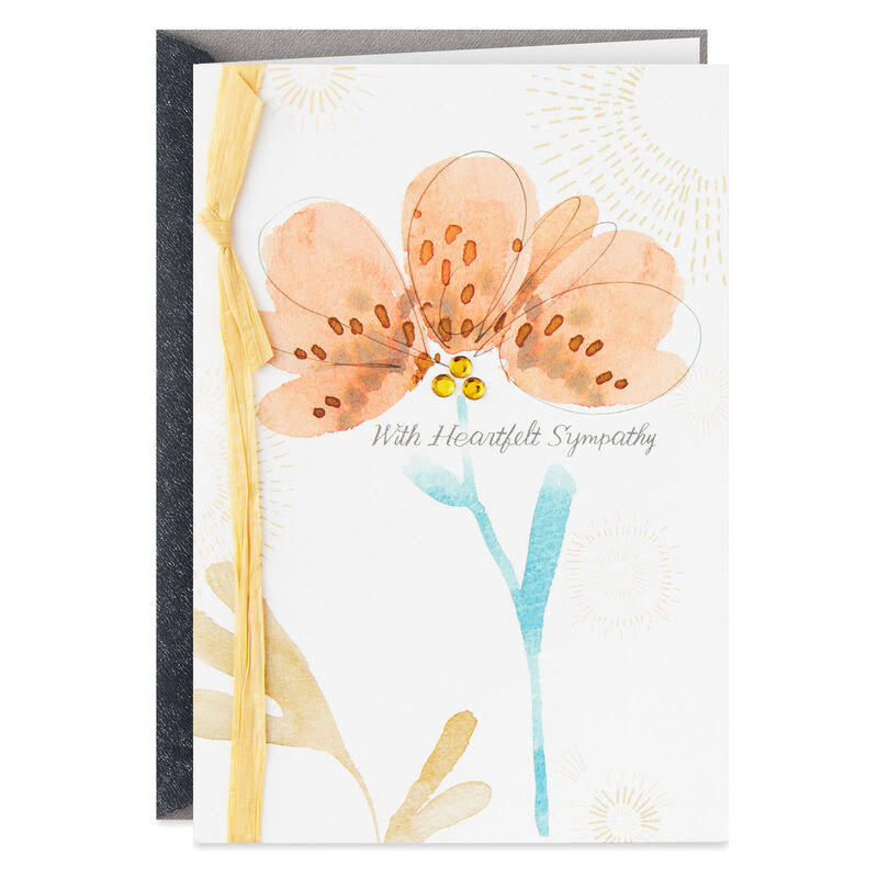 Hallmark Sympathy Card, Gentle Blooms Sympathy Card