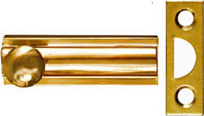 National Hardware Surface Bolt - Solid Brass, 2"