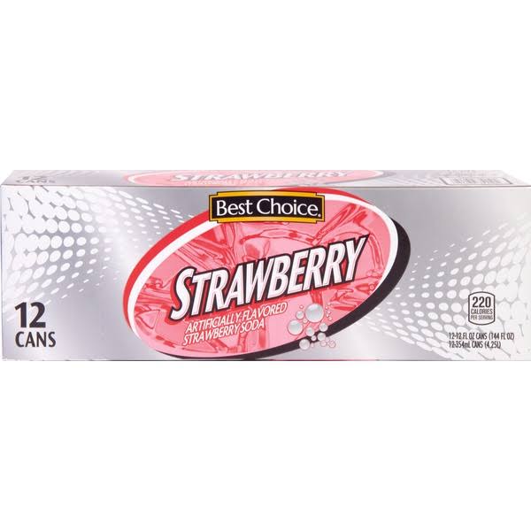 Best Choice Strawberry Caffeine Free Soda - 12 fl oz