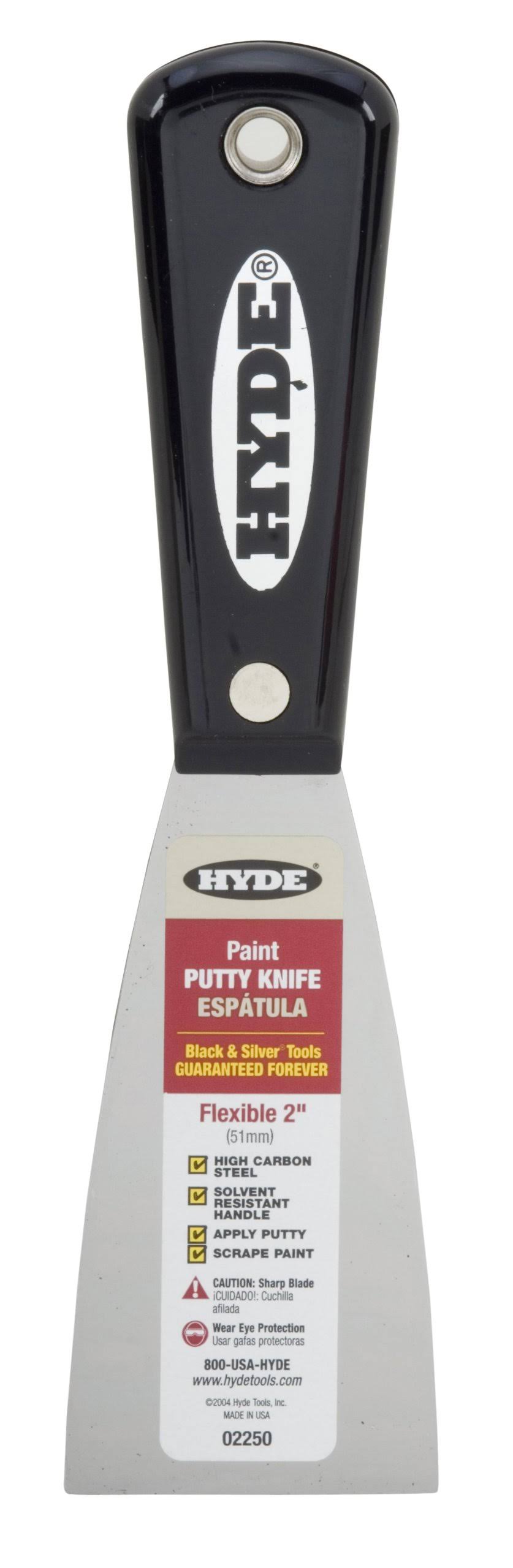 Hyde Paint Putty Knife - Black, Silver