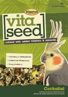 Higgins Vita Seed Cockatiel Bird Food - 25lbs