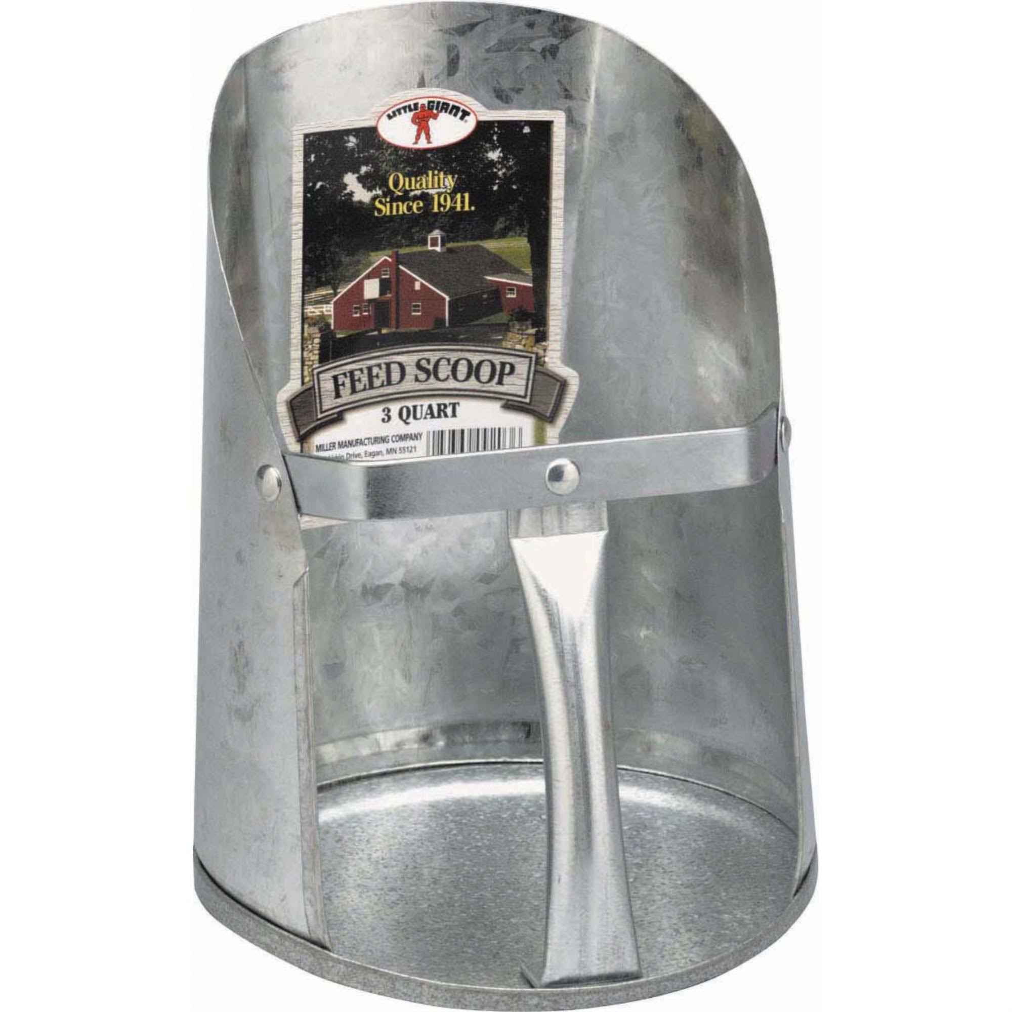 Little Giant 9203 Galvanized Feed Scoop - 3qt