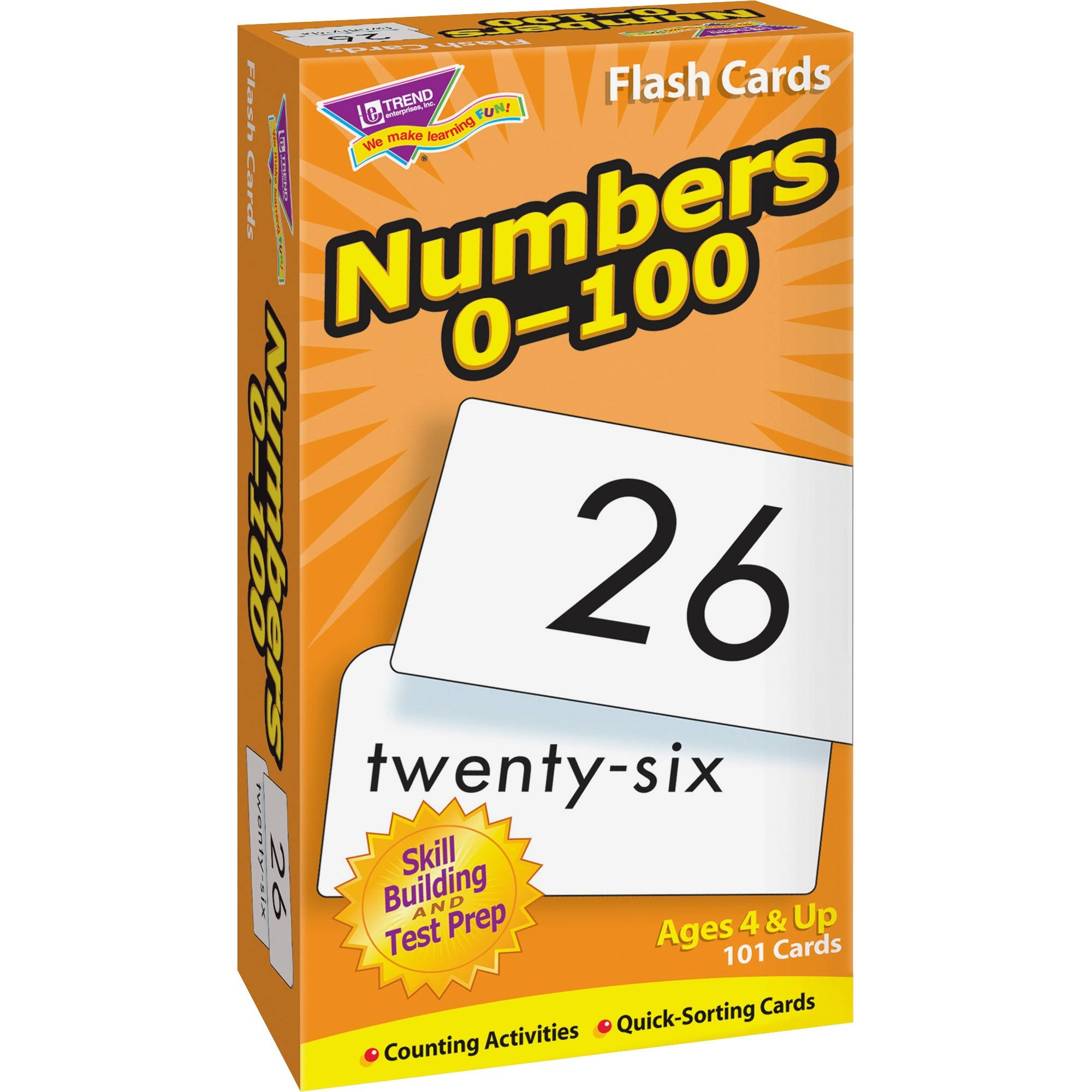 Flash Cards Numbers (0-100) - 101 Cards /Box