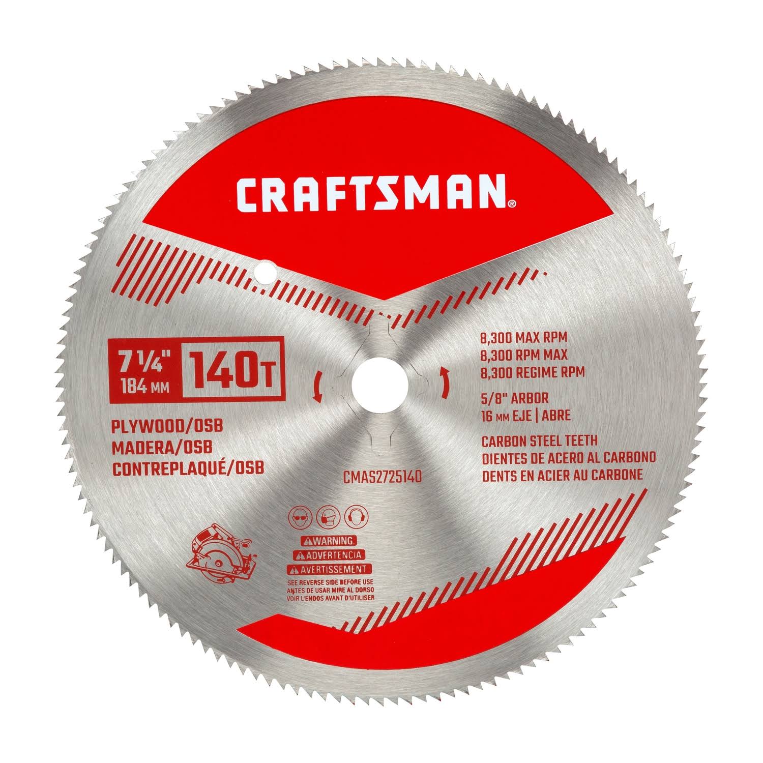 Craftsman Carbon Circular Saw Blade - 7-1/4in, 140T