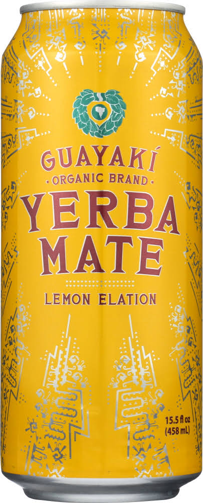 Guayaki Organic Yerba Mate - Lemon Elation, 240ml, Pack of 12