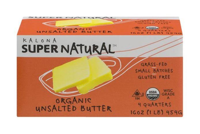 Kalona Super Natural Organic Unsalted Butter - 4ct