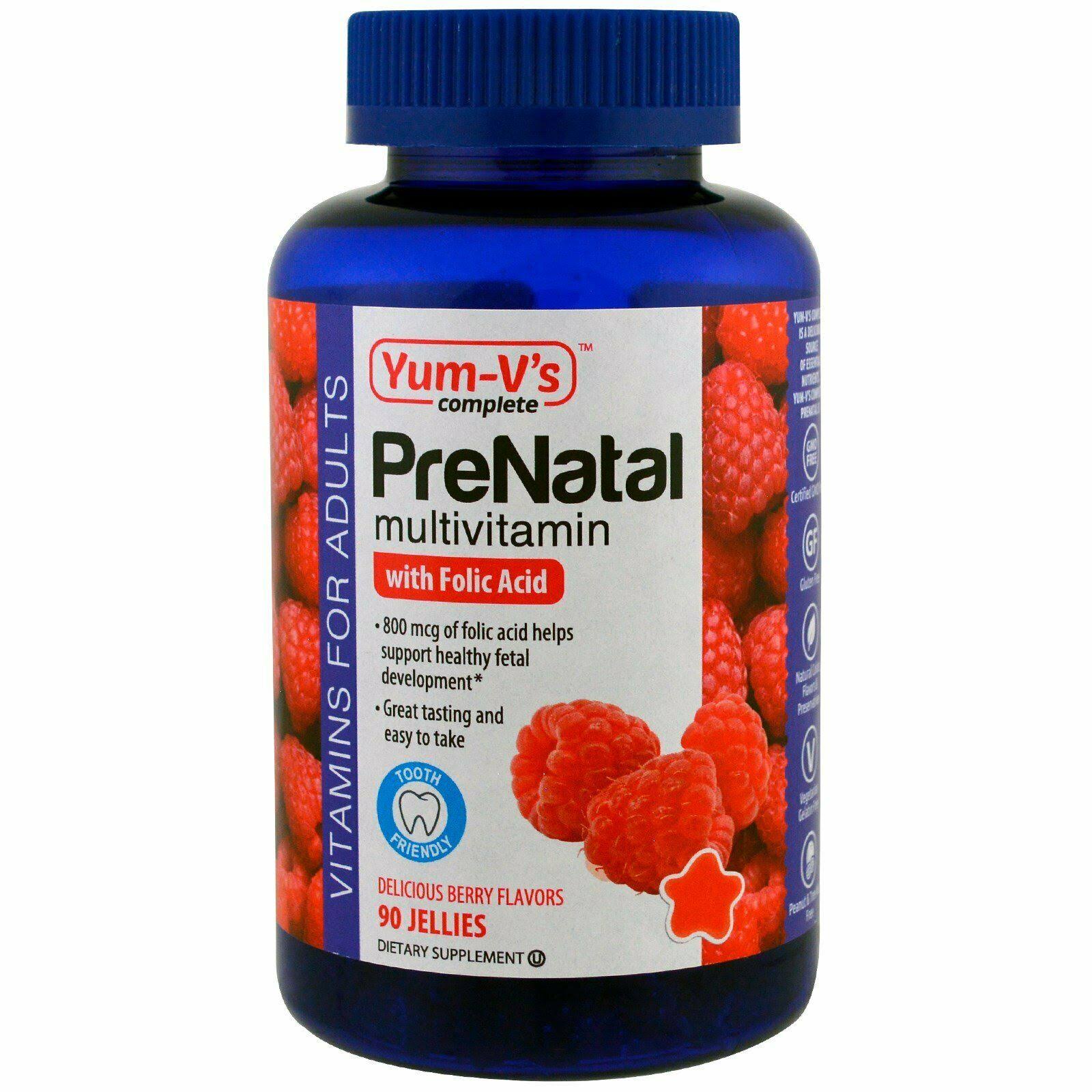 Yum-V's Prenatal Multivitamin Supplement - with Folic Acid, Berry, 90ct