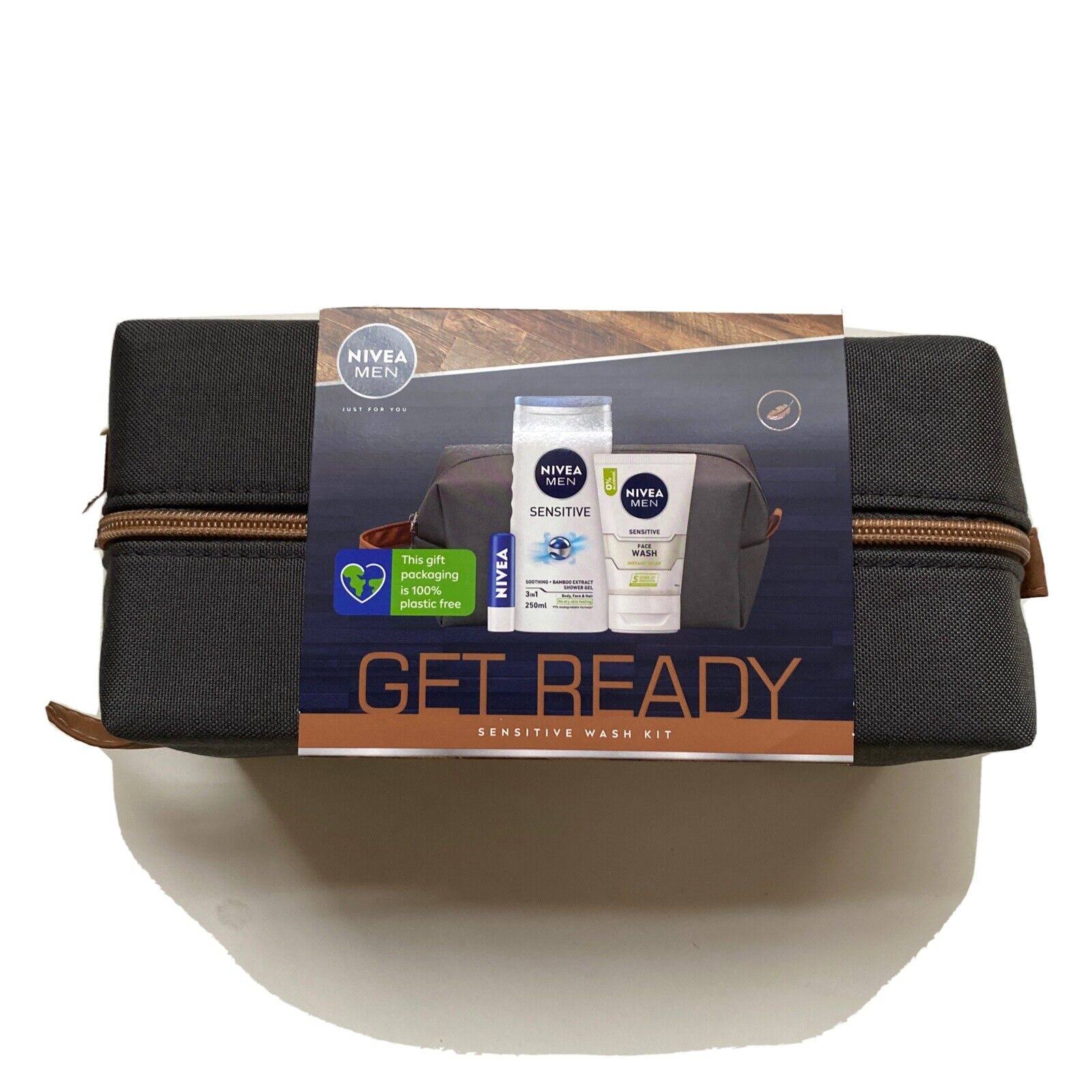 Nivea Men Get Ready Sensitive Wash Kit Gift Set