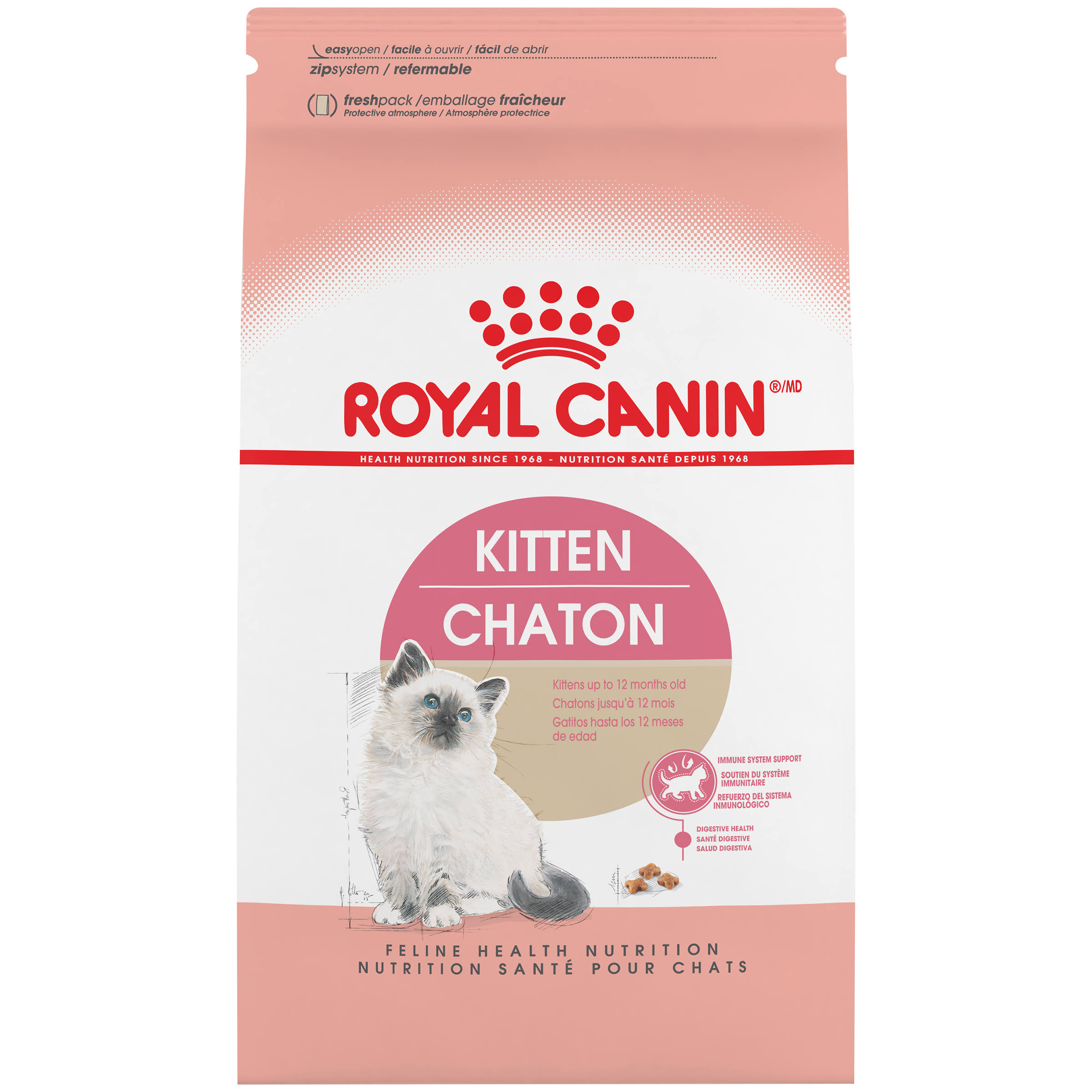 Royal Canin Kitten Feline Health Nutrition Dry Cat Food - 3.5lbs