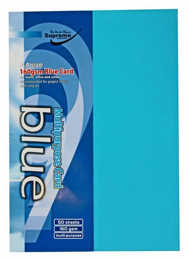 Supreme A4 Blue Card - 40 Pack