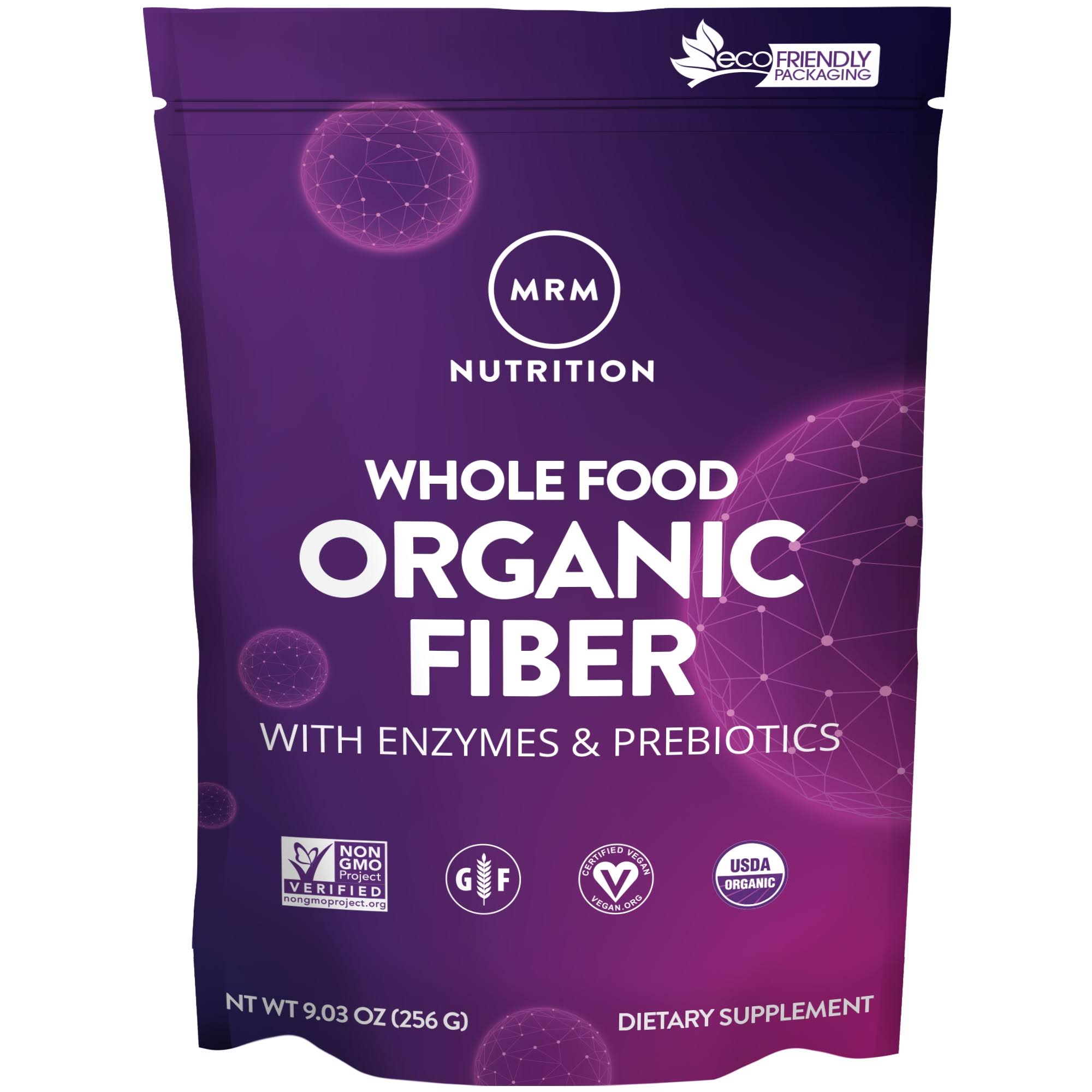 MRM Whole Food Organic Fiber Dietary Supplement - 256g