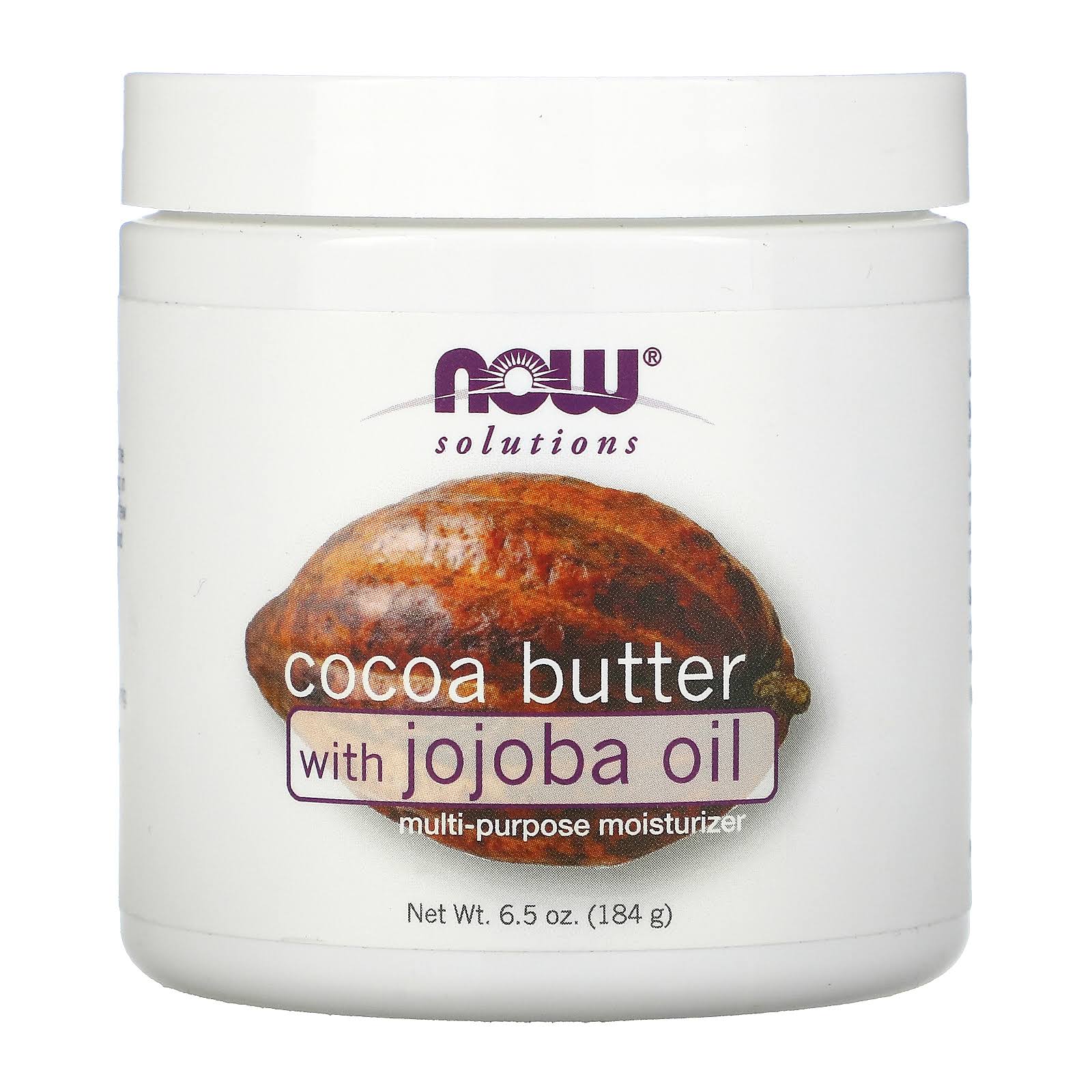 Now Foods Solutions Cocoa Butter with Jojoba Oil - 192ml
