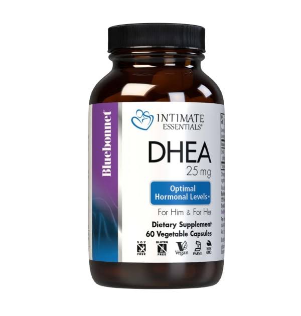 Bluebonnet Intimate Essentials DHEA Vegetable Capsules - 60 Count (25 mg Each) - A-1 Nutrition Store - Delivered by Mercato