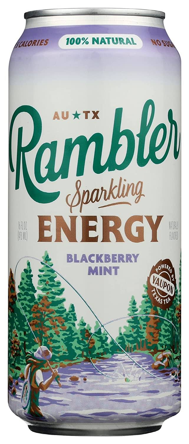 Rambler Sparkling Blackberry Mint Energy Drink 16 oz