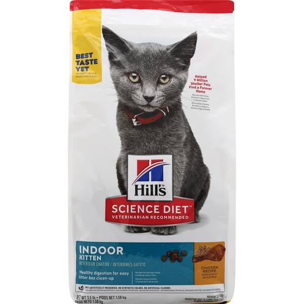 Hill's Science Diet Indoor Kitten Cat Food - Chicken Recipe