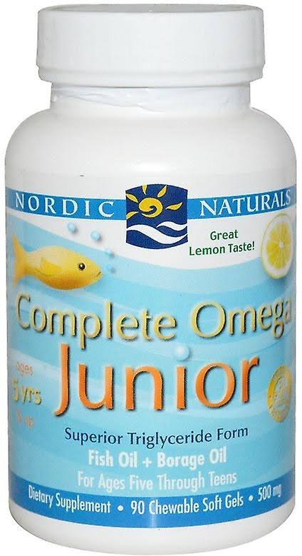 Nordic Naturals Complete Omega Junior - Lemon, 500mg, 90 Count