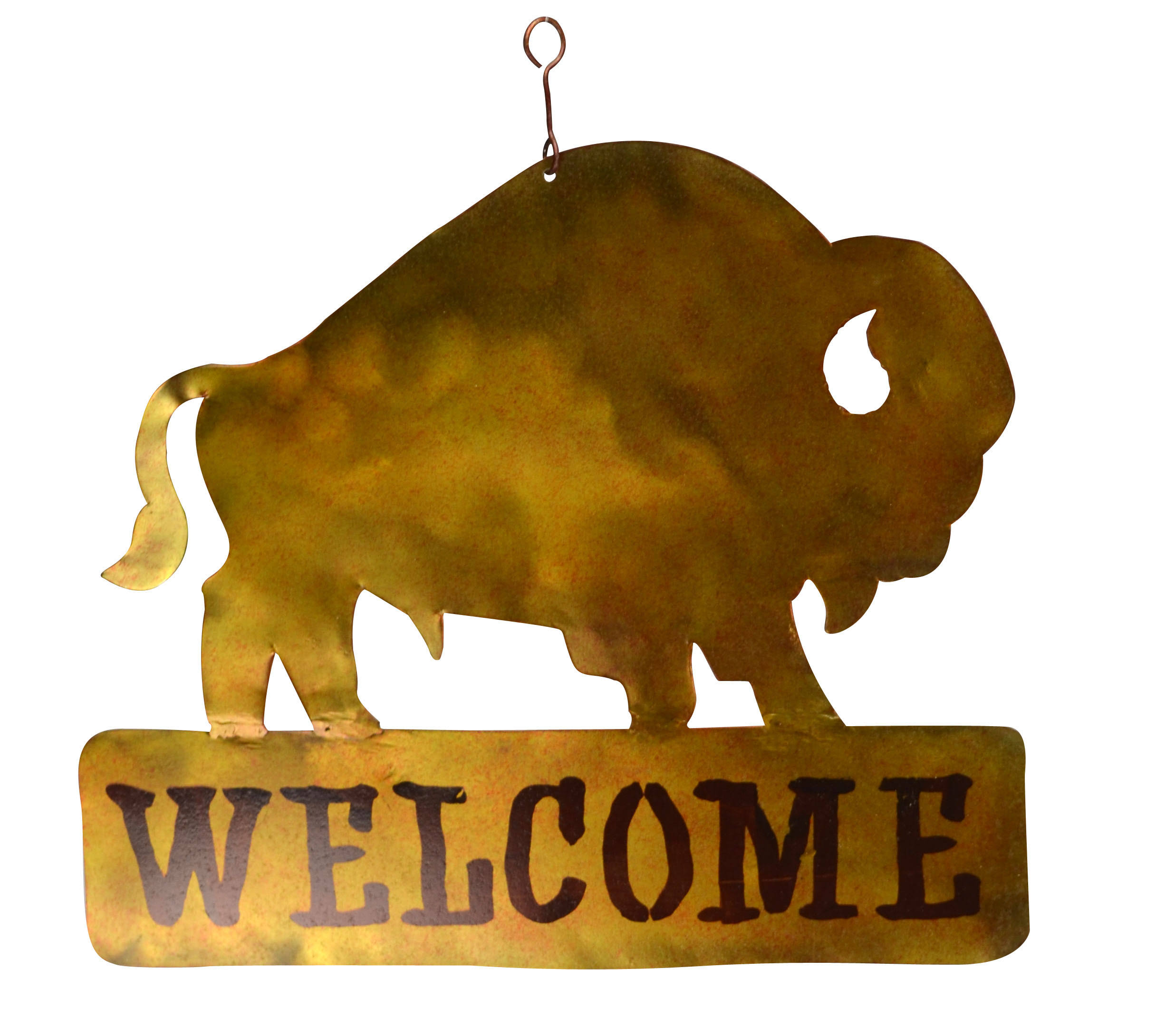 Bison Welcome Sign | Gift Essentials | Outdoor & Sports | Delivery Guaranteed | 30 Day Money Back Guarantee | Best Price Guarantee