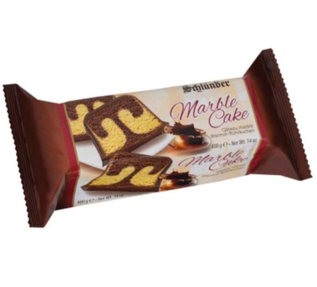 Schlunder Marble Foil Cake Chocolate Covered 400g [WHOLE CASE]