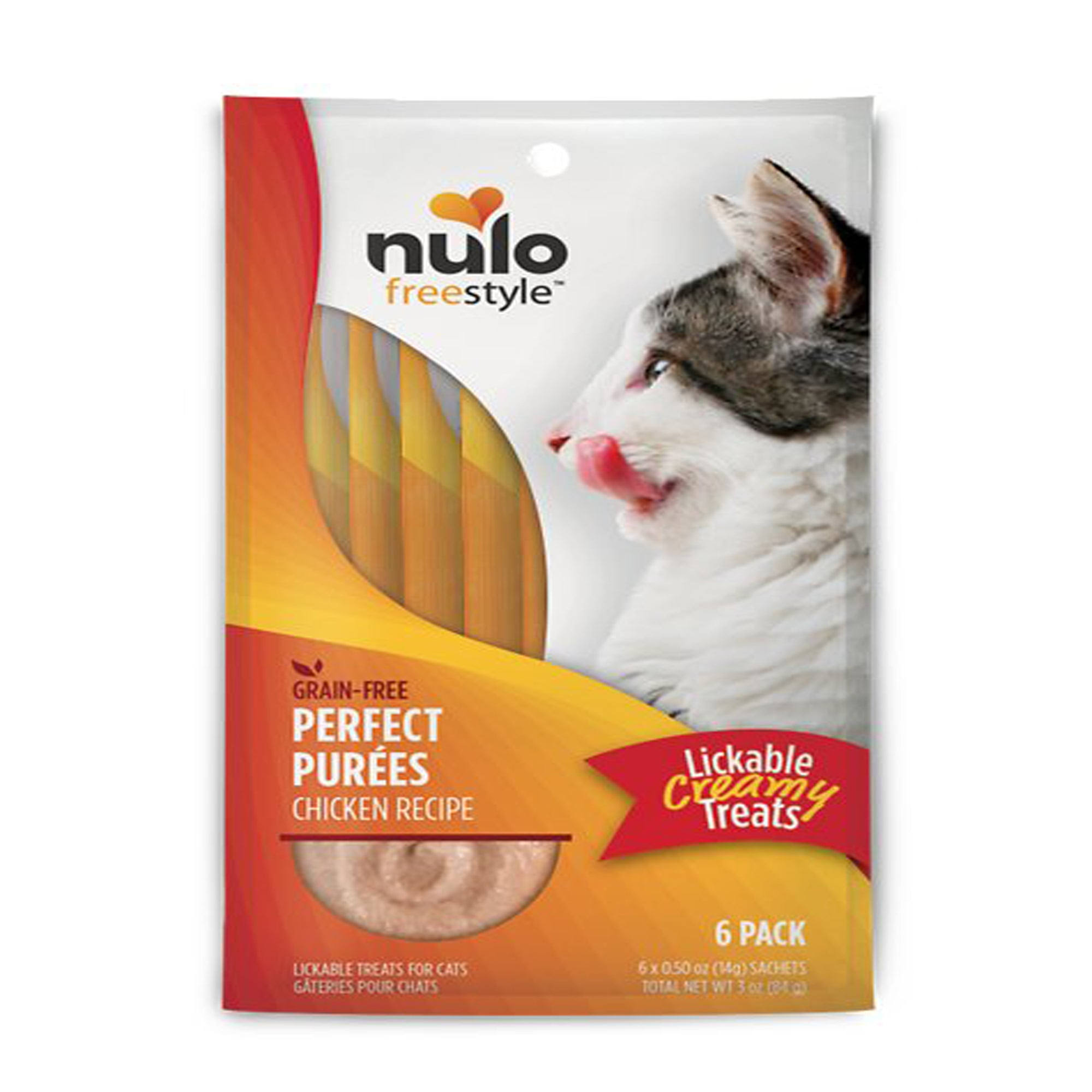 Nulo Freestyle Perfect Purees Creamy Cat Treat Chicken 0.5 oz, 6 Pk