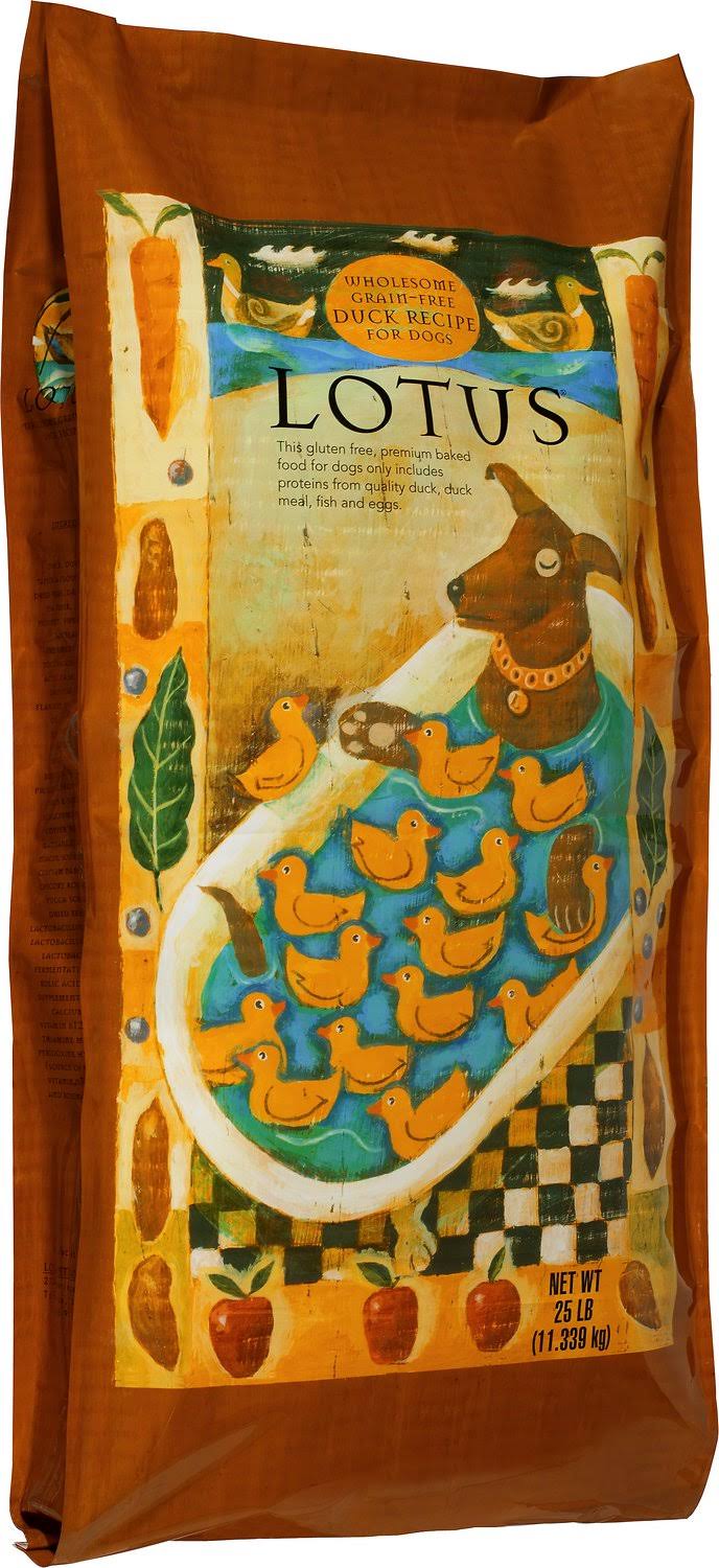 Lotus Duck Recipe Grain Free Dry Dog Food 20-lb
