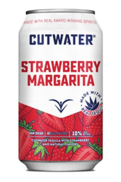 Cutwater Spirits Strawberry Margarita 4 x 355ml Pre-Bottled Cocktails | ABV 10% 142cl
