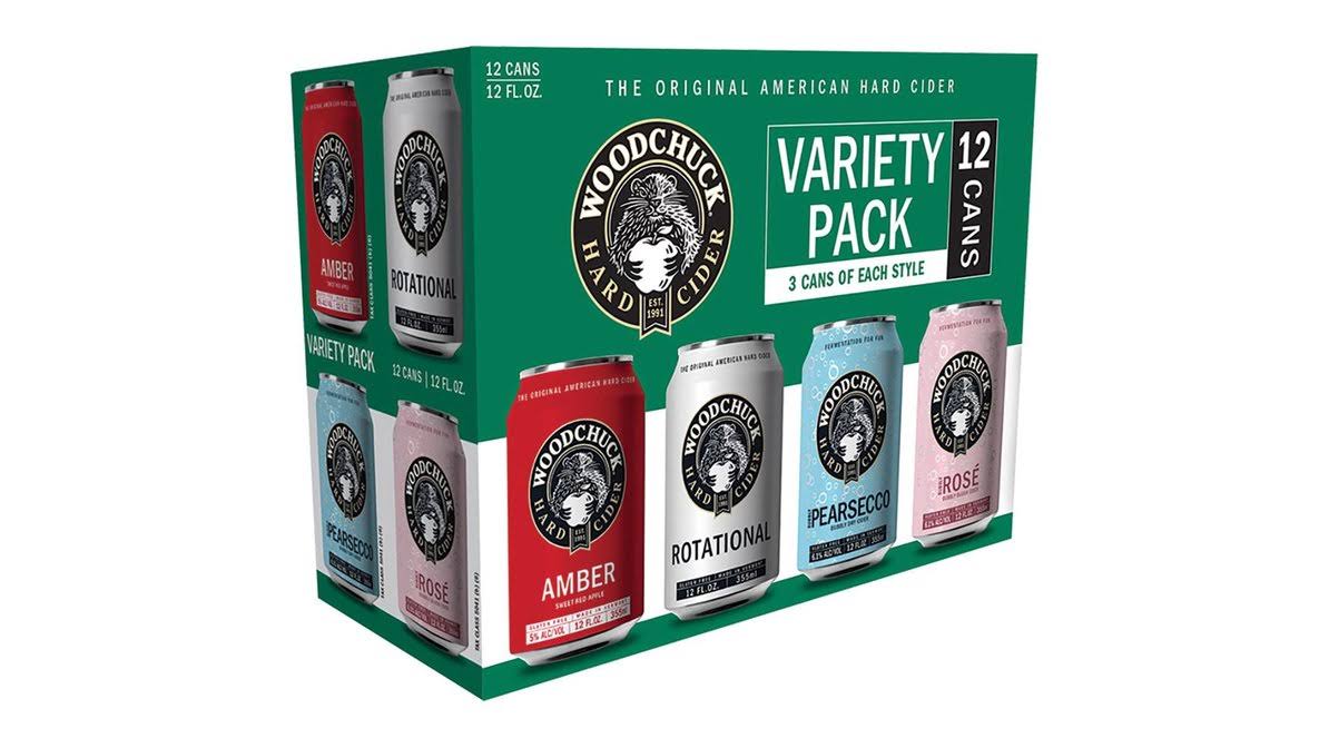 Woodchuck Hard Cider, Assorted, Variety Pack, 12 Pack - 12 pack, 12 fl oz cans