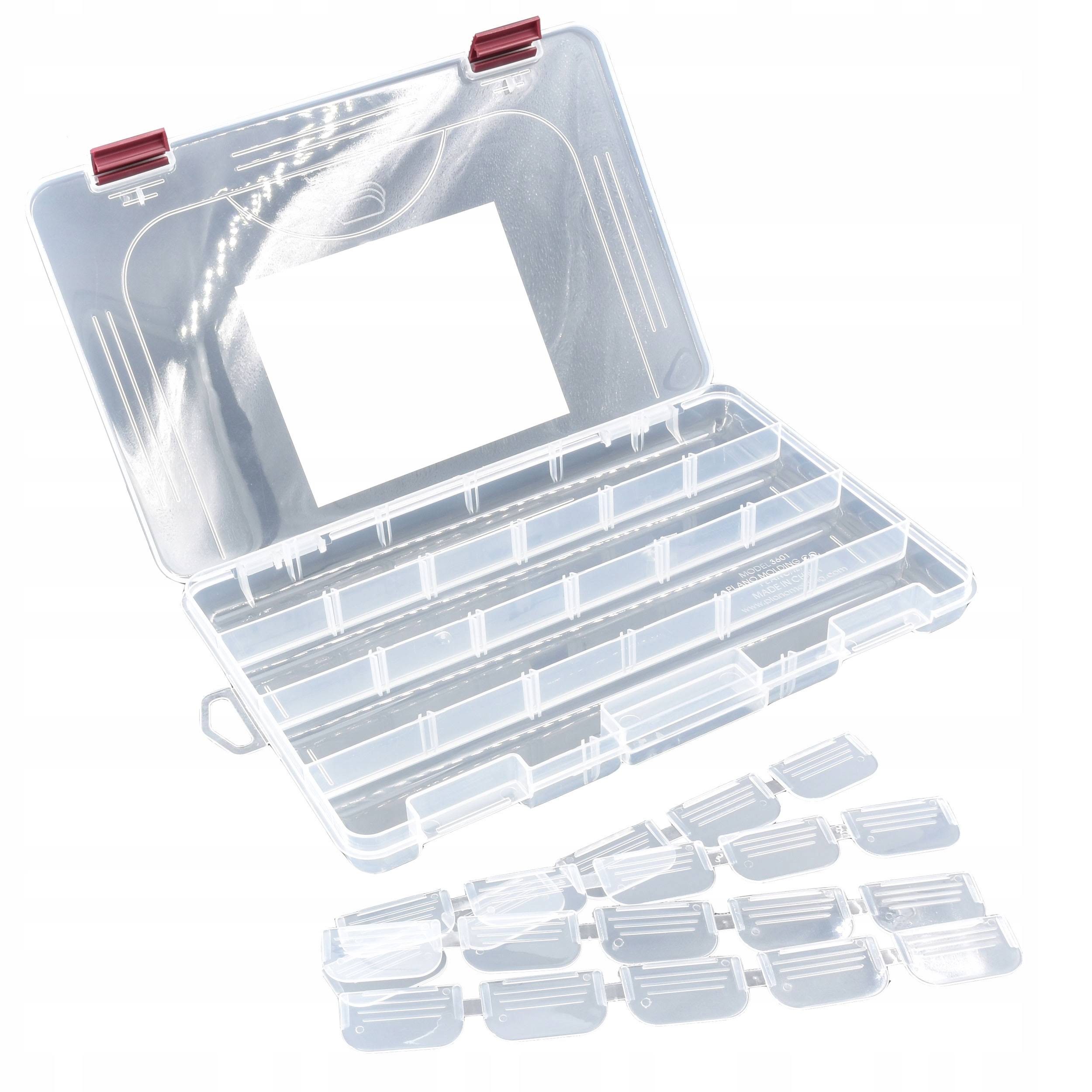 Plano 2-3601-00 Thin Stowaway - Clear, with Adjustable Dividers