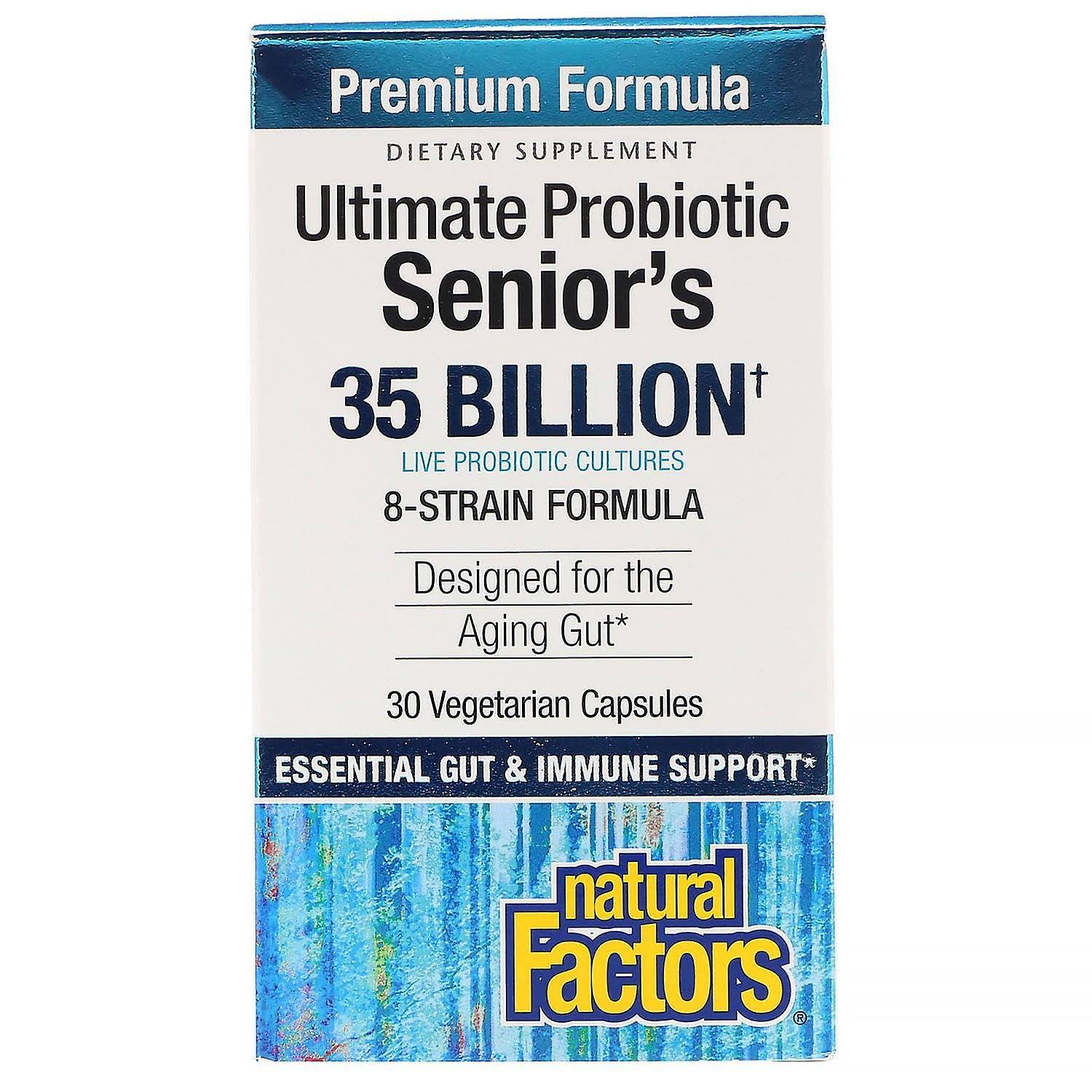 Natural Factors Senior's Multi Probiotic 8 Strain Formula - 30 capsules