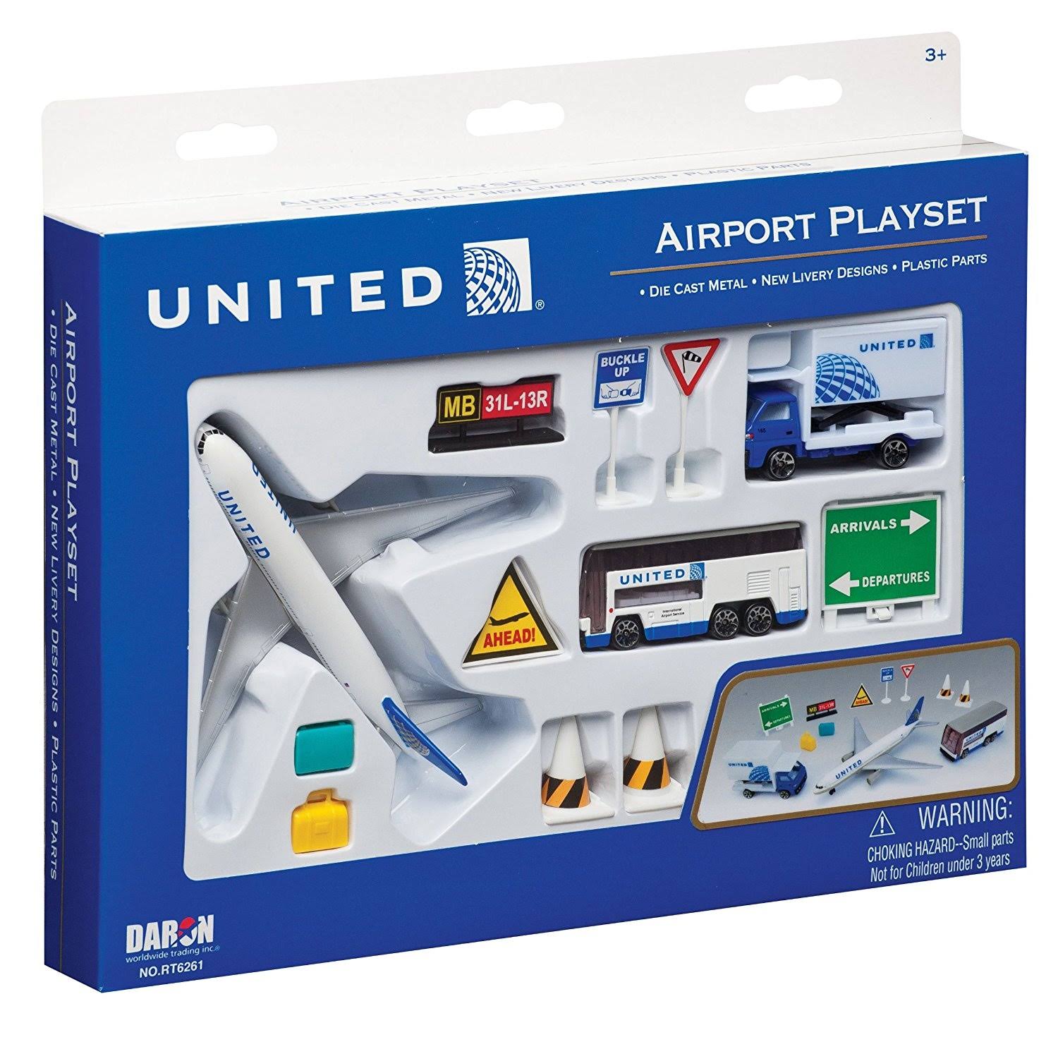 Daron United Airlines Airport Play Set
