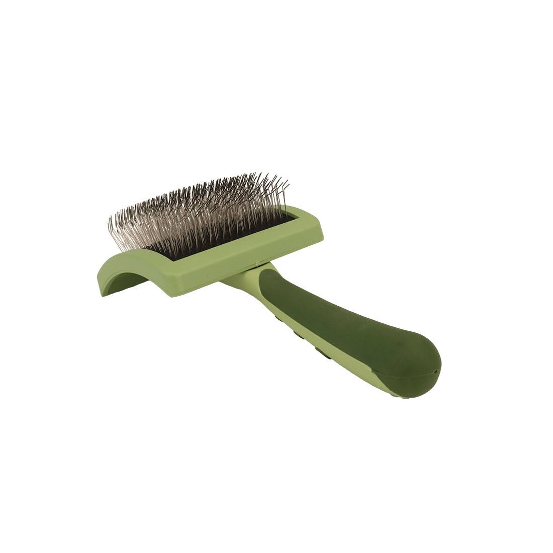 Safari Curved Firm Slicker Brush with Coated Tips for Long Hair (Size: Medium)