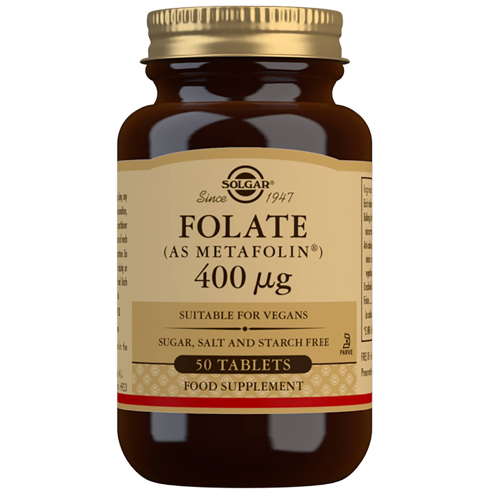 Solgar Folate 400 mcg - 50 tablets