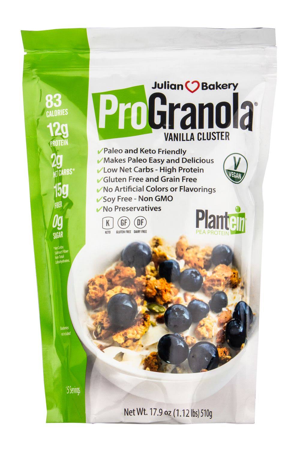 Julian Bakery ProGranola Cereal Vegan | Vanilla Cluster | 12g Protein