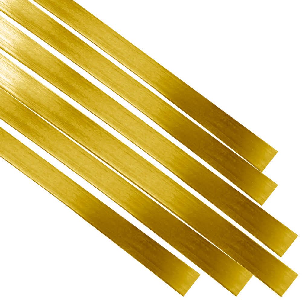 K&S 8240 Brass Strip 0.032 x 1/4 x 12" (1)