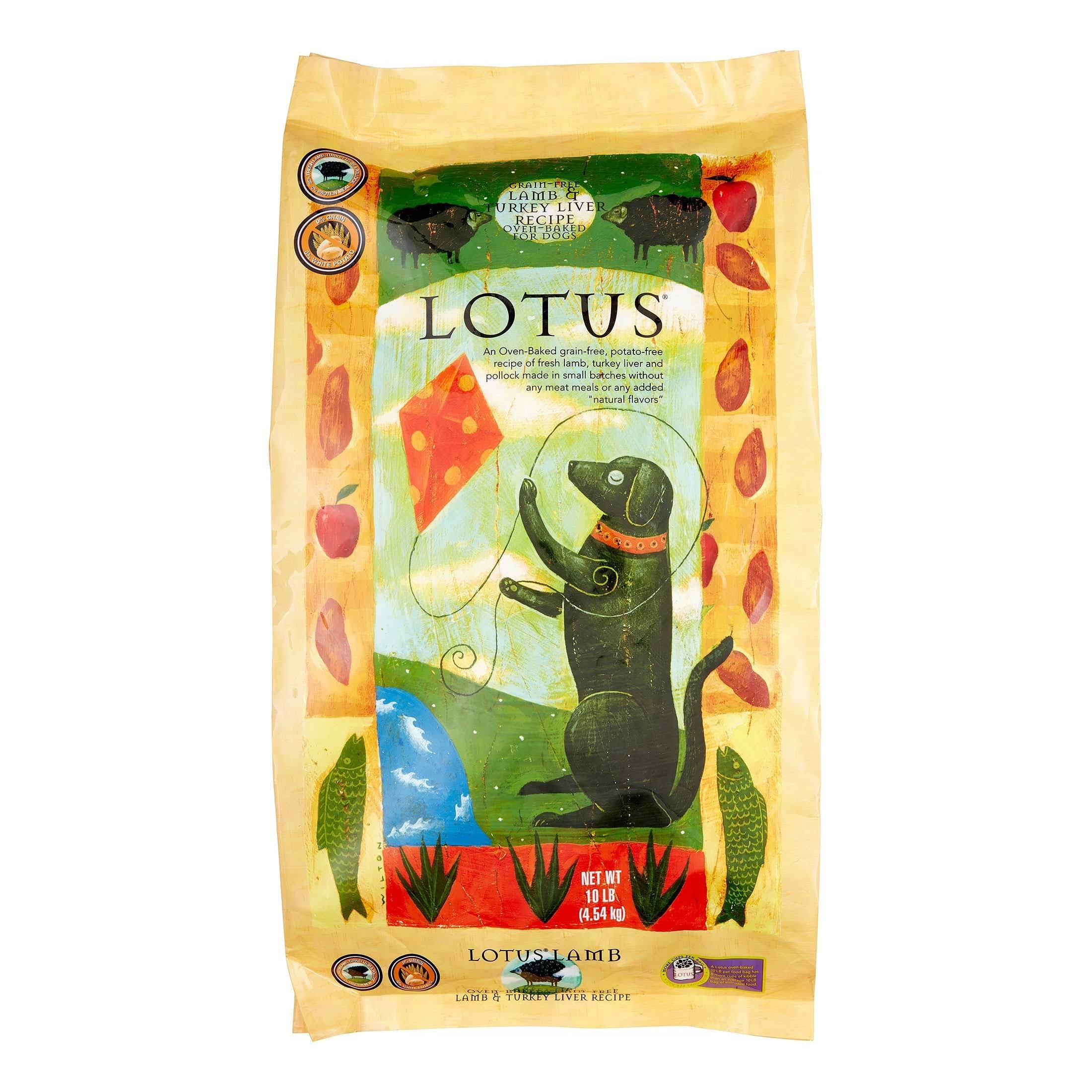 Lotus Grain-Free Lamb & Turkey Liver Dry Dog Food 10lb