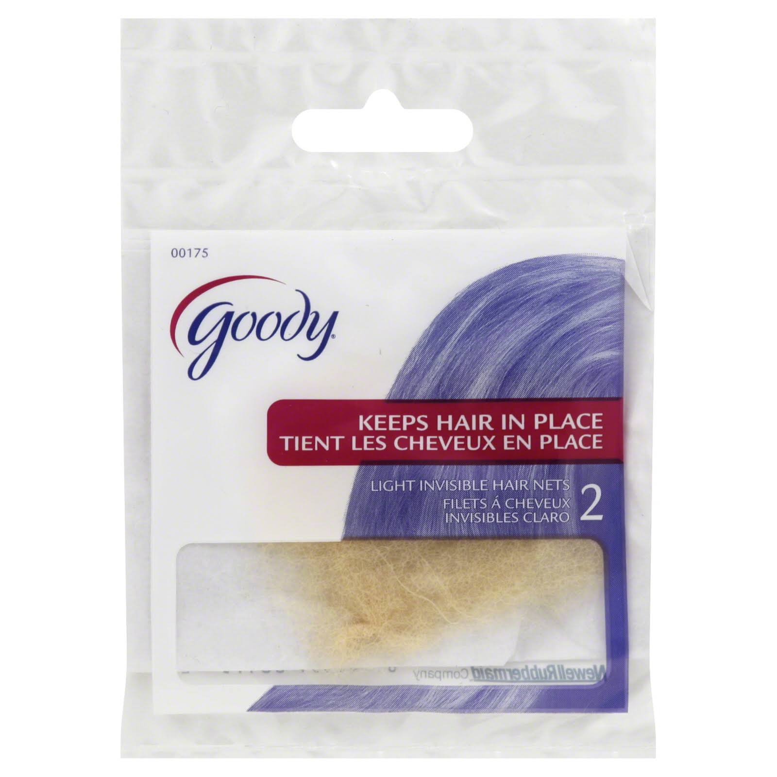 Goody - Hair Nets Invisible Dark Brown - 2 Pack