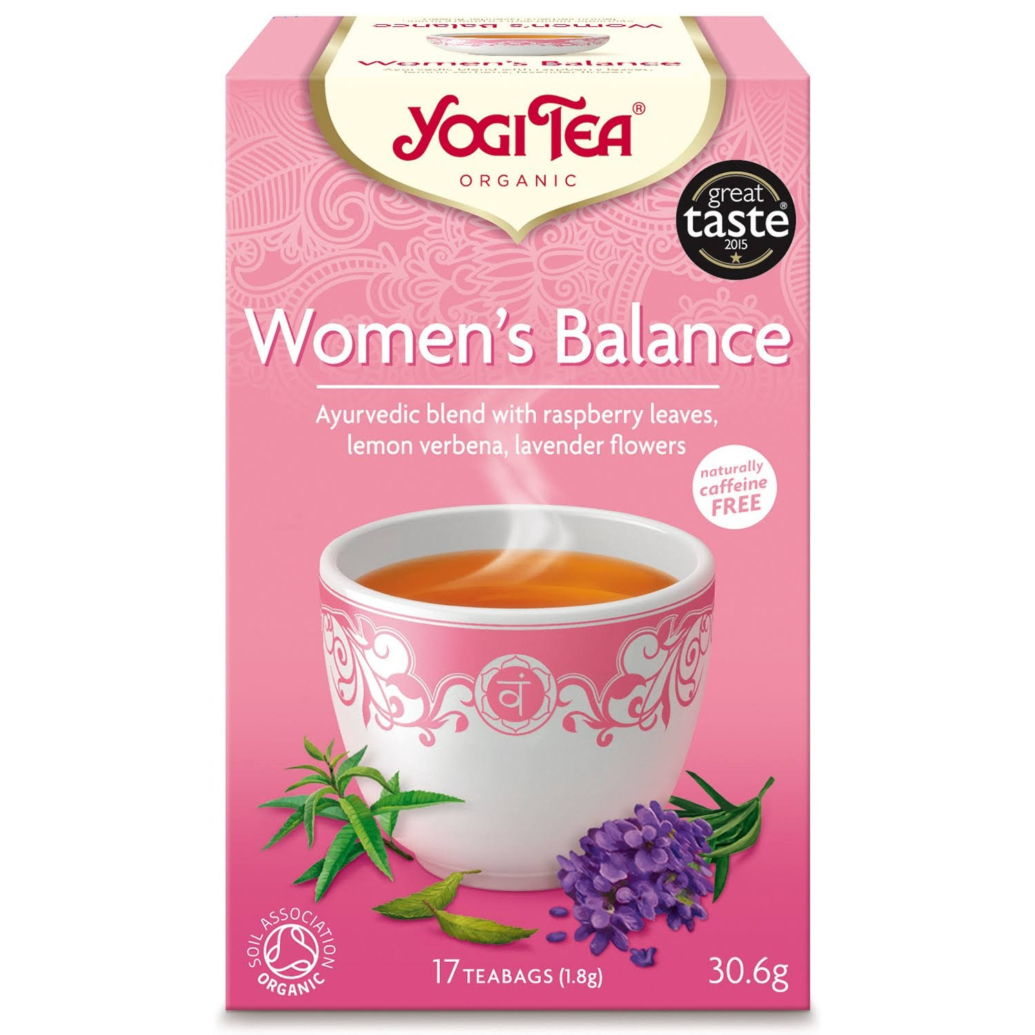 Yogi Tea Women's Balance Herb and Spice Infusion Tea Bags Pack - 17pk, 30.6g