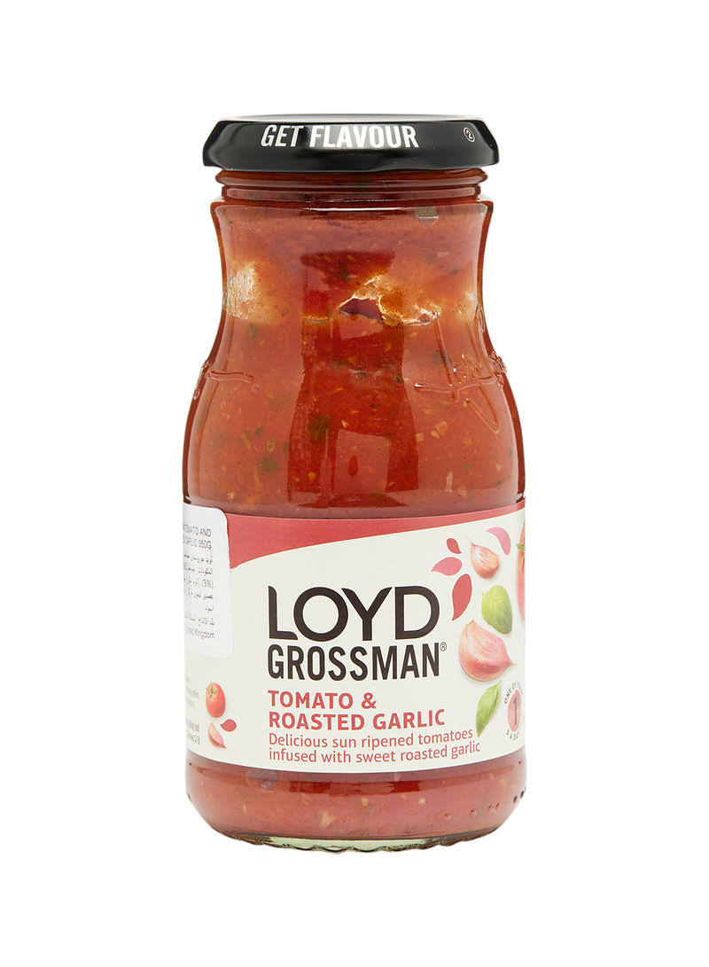Loyd Grossman Tomato and Roasted Garlic Pasta Sauce - 350g