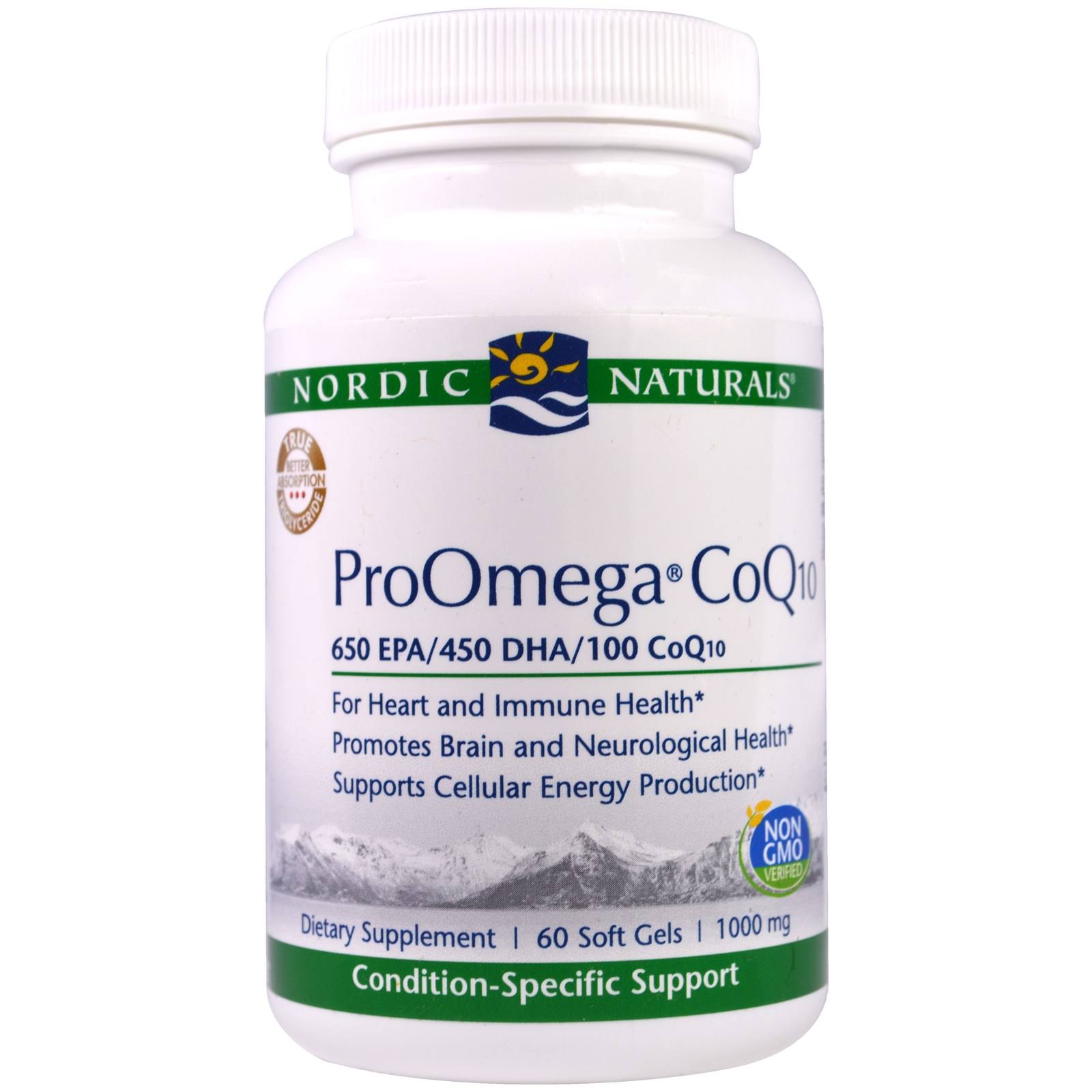 Nordic Naturals Professional, ProOmega CoQ10, 1000 mg, 60 Soft Gels