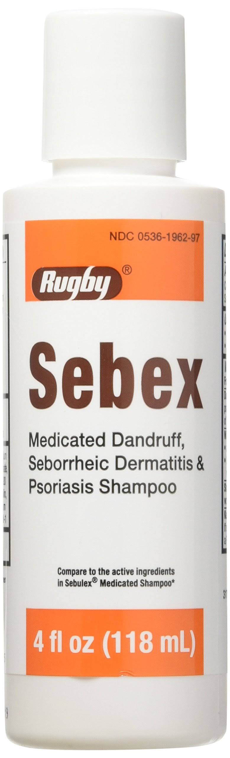 Rugby Sebex Liquid Medicated Dandruff Shampoo - 4oz